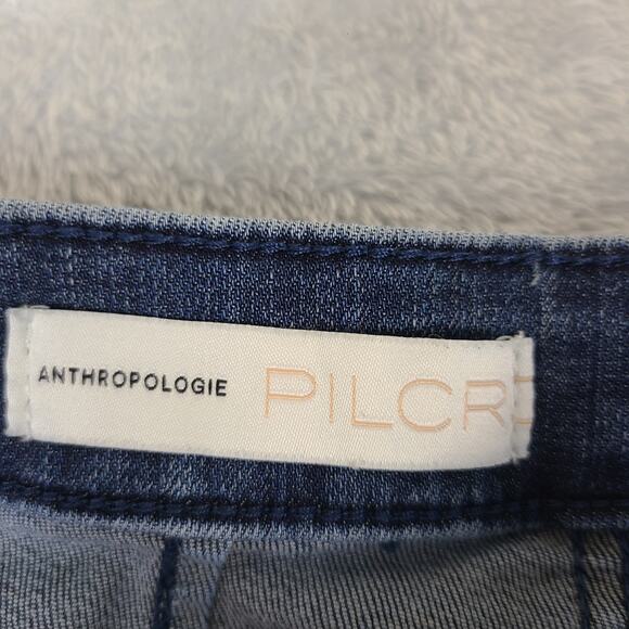 Anthropologie Pilcro The Skipper Long High Rise Wide Leg Jeans Size 25P 25 X 25 - Picture 3 of 10